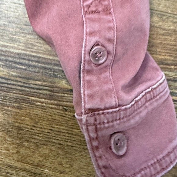 Bagatelle Dusty Rose Button-Down Structured Shirt - M - Picture 3 of 7